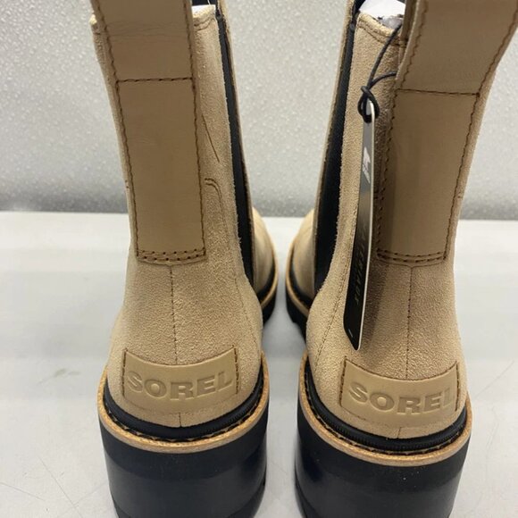 NEW SOREL Women’s Joan Now Chelsea Boots Canoe/Black Size 10 Waterproof Leather - Picture 3 of 7